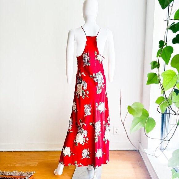Marnie West Vintage Floral Bias cut Floral Maxi Dress S/M Made in USA - Picture 6 of 6